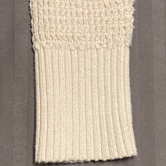 Gorgeous Cream Colored Express Cardigan Sweater XS S Shawl Collar Ribbed - Picture 11 of 11